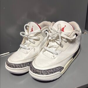 Kids White and Gray Sneakers